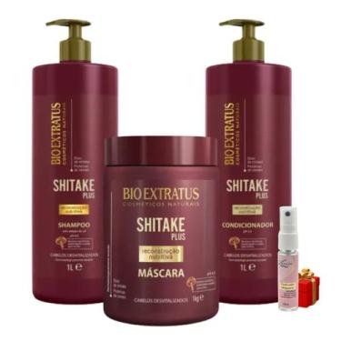 Imagem de Kit 1 Shampoo 1 Condicionador 1 Banho de Creme limpeza Nutritiva Shita