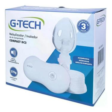 Imagem de Inalador Nebulizador Compressor G-Tech Compact DC2 Bivolt