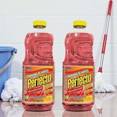 Imagem de Kit c/ 02 Limpa Pisos Azulejos Removedor de Sujeira Limpeza Pesada e P