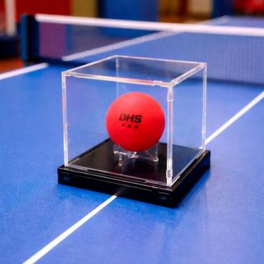 Imagem de EXPOSITOR ACRÍLICO Para BOLA de TENIS DE MESA OU GOLFE 9X9X9 cm - SB