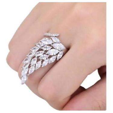 Imagem de Anel Prata Com Pedra Zircônia Noiva Festa Debutante - De Castro Joias