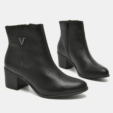 Imagem de Bota Feminina Via Marte Couro Legítimo Conforto E Estilo, Preto, 37