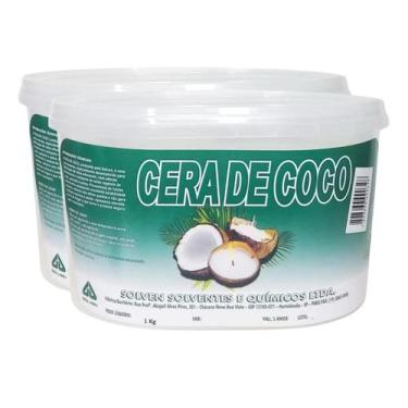 Imagem de Kit Promocional Cera de Coco Vegetal para Velas Solven 2Kg