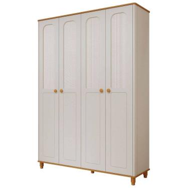 Imagem de Guarda Roupa Infantil Alfajor 04 portas MDF Retrô Permobili