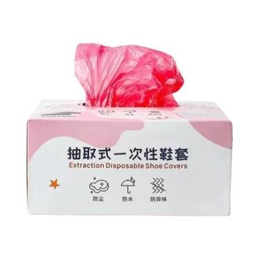 Imagem de Protetores De Sapato Plásticos Descartáveis Impermeáveis Para Limpeza 