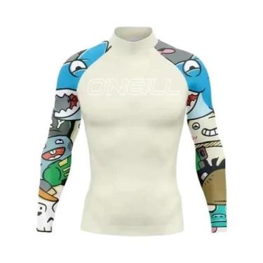 Imagem de Camisa De Surf Masculina De Manga Longa, Rashguard Com Proteção UV, Ro