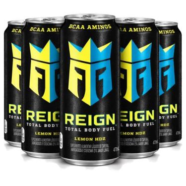 Imagem de Kit 5 Energético Alta Performance Reign Lemon Hdz 473ml