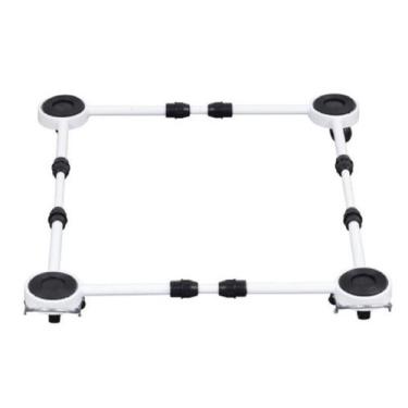 Imagem de Carrinho Para Eletrodoméstico Pé Gira Fácil Branco - FERRAGENS PRIME