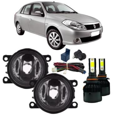 Imagem de Kit farol de milha renault symbol 2007 a 2013 + super led - BIBAS