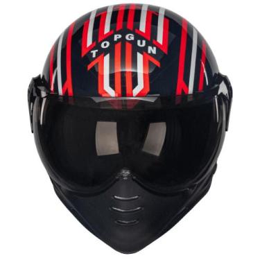 Imagem de Capacete Peels F21 Top Gun Azul Vermelho Brilho -, 56