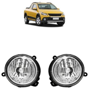 Imagem de Par Farol Milha Auxiliar Saveiro Cross G5 2009 2010 2011 2012 2013 201