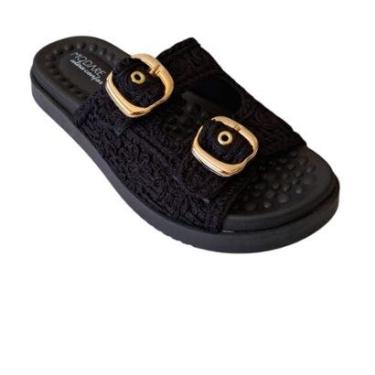 Imagem de Sandália Papete Feminina Têxtil Texturizada Modare 7178126-Feminino