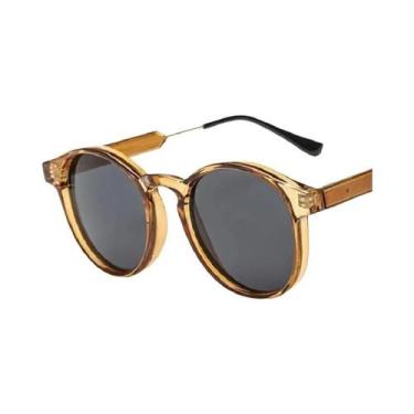 Imagem de Óculos de sol transparentes redondos retrô para homens e mulheres, mar
