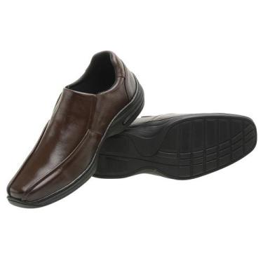 Imagem de Sapato Social Casual Masculino Conforto Ortopédico Antistress Macio Em