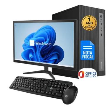 Imagem de Computador Completo Intel Core i5 8GB SSD 240GB Monitor 19 Pronto Para