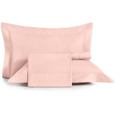 Imagem de Jogo de Cama Altenburg Lille 200 Fios 4 Peças Queen Rosa