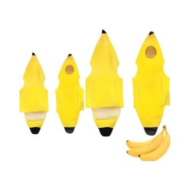 Imagem de Fantasia De Banana Amarela Unissex Para Crianças E Adultos, Vestido Di