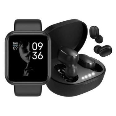 Imagem de Relógio Smart Watch Digital D20 Masculino / Feminino + Fone Bluetooth 