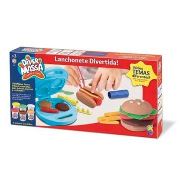 Imagem de Massinha de Modelar - Diver Massa - Lanchonete Divertida - 6 Potes - D