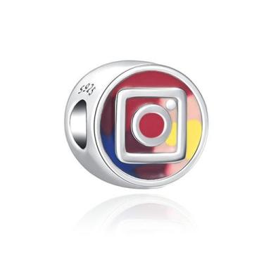 Imagem de Berloque I Love Insta Prata S925 Pandora Vivara - L&B Acessórios