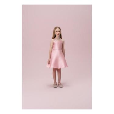 Imagem de Vestido Manga Longa com Tule Rosa Petit Cherie, 16, Rosa