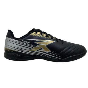 Imagem de Chuteira OXN Futebol Futsal Quadra Indoor Track Fit Strike, 41, Preto 