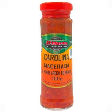 Imagem de Pimenta Carolina Reaper Macerada No Vinagre 100g D'Horta