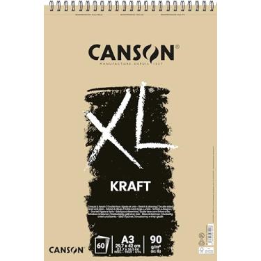 Imagem de Bloco Espiralado XL A3 90g/m², Canson, 60039142, Kraft, 60 Folhas