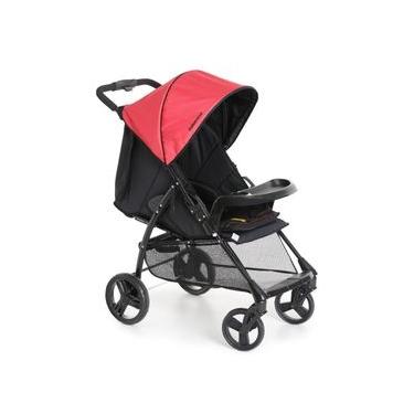 Imagem de Carrinho De Bebê Galzerano San Remo De 0 Meses Até 15 Kg Preto E Vermelho