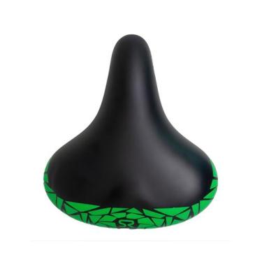 Imagem de Selim Selle Royal Shock Mosaico Azul C/Carrinho, Verde, 265mm