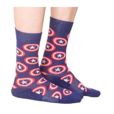 Imagem de Meia Lupo Urban Capitão America Marvel Infantil  16904-001, 2690, 34-3