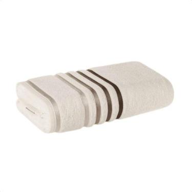 Imagem de Toalha Rosto Karsten Gigante 48x80 - Fio Penteado Lumina, Ivory/Greige