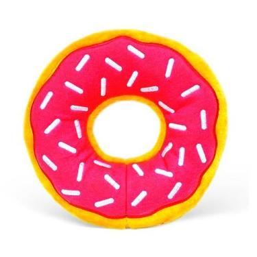 Imagem de Brinquedo Pelúcia para Cães - Donutz Strawberry Grande - Zippy Paws
