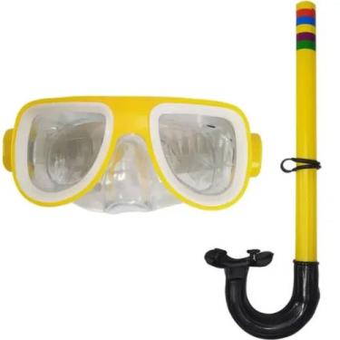 Imagem de Mascara de Mergulho com Snorkel - Wellmix, Amarelo