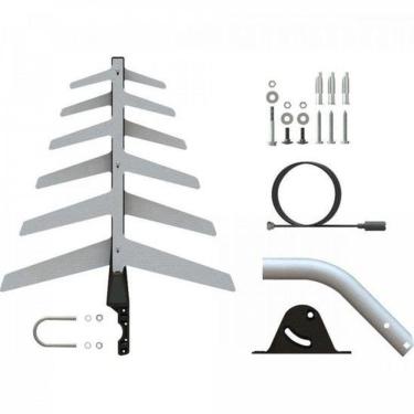 Imagem de Antena Externa para TV Aquário DTV1500 Recepção de Canais Digitais UHF HD Full HD Compatível com Tvs e Conversores