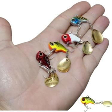 Imagem de Isca metal vib 2,5cm vibration jig ferrinho - kit c/4 unid - Zr Pesca