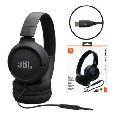 Imagem de Fone De Ouvido Jbl Tune 520c Preto Com Cabo Usb-c