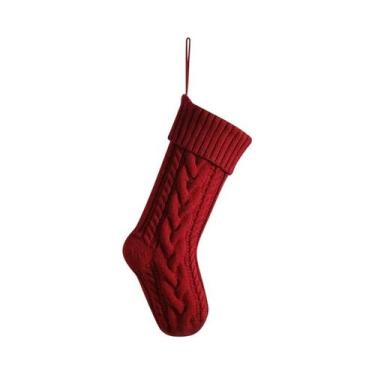 Imagem de Meias De Natal Em Tricô De Tamanho Grande Para Crianças E Decorações D
