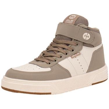 Imagem de Tênis masculino cano alto alpha 4 ollie 460, Taupe, 41