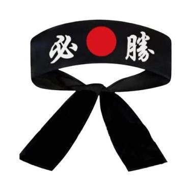 Imagem de Bandana De Karate Samurai Para Chef De Sushi, Faixa De Cabeça Japonesa