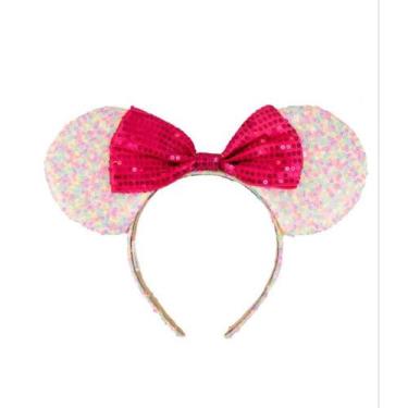 Imagem de Tiara Laço Pink Orelhas Minnie - Disney MXD101TR-MK28-D