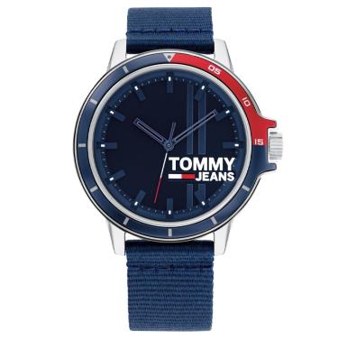 Imagem de Relógio Tommy Jeans Masculino Nylon Azul 1791924  masculino