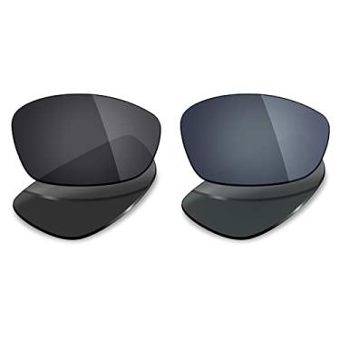 Imagem de 2 pares de lentes polarizadas de substituição da Mryok para óculos de sol Oakley Blender – Opções