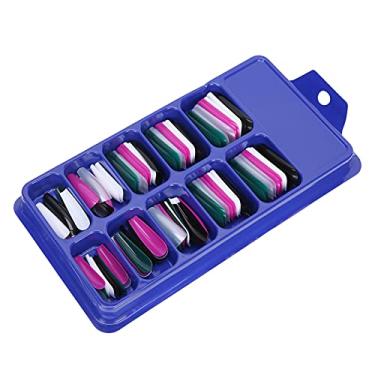 Imagem de Pontas de unhas, unhas postiças cobertura completa 6 cores para decoração para bricolage(11)