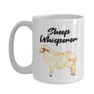 Imagem de Caneca Sheep Whisperer - ideia de presentes para amantes de ovelhas - Caneca de café de 450 ml