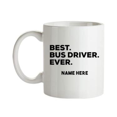 Imagem de Caneca personalizada para motorista de ônibus - Presentes de motorista de ônibus - Ideia de presentes para motorista de ônibus - Caneca de café de 445 ml
