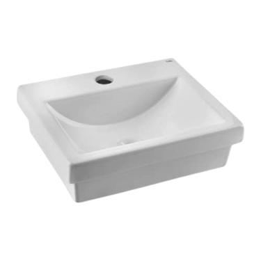 Imagem de Cuba de Sobrepor 410X340 com Mesa Basic Q7 Branco - Celite