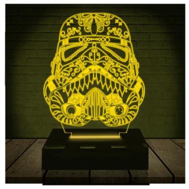 Imagem de Luminária Led Abajur  3D  Stormtrooper Star Wars 2 - Rb Criações