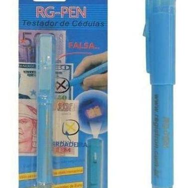 Imagem de Caneta Identificar Notas Dinheiro Falsas Com Luz Negra Uv