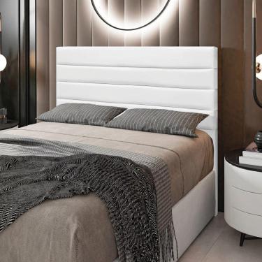 Imagem de Cabeceira Rubi Cama Box King 195cmino Branco